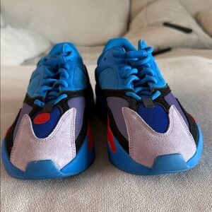Yeezy Blue and Purple Sneakers